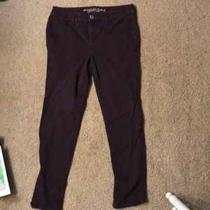 Size 12 Maroon Jeggings from American Eagle
